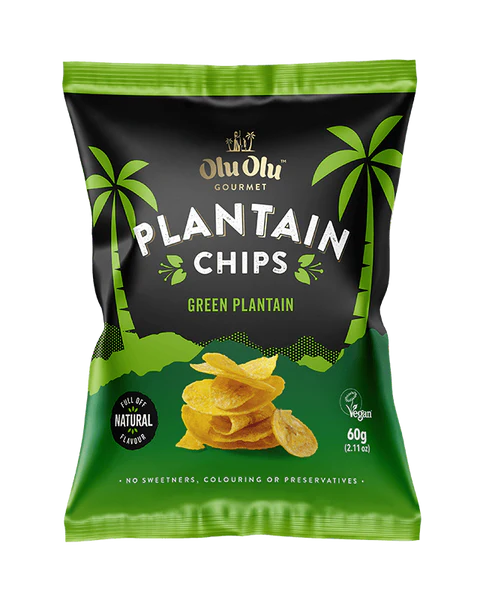 Olu Olu Green Plantain Chips 60g